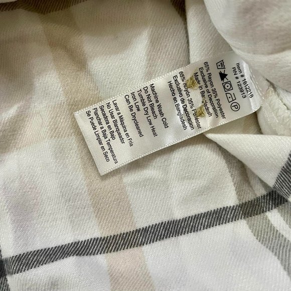 NWT Jachs Girlfriend Women's Plaid Super Soft Flannel Button Shirt, Size S - Picture 11 of 11